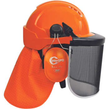 JSP forestry set EVOLITE+GP orange metsurin kypäräsetti