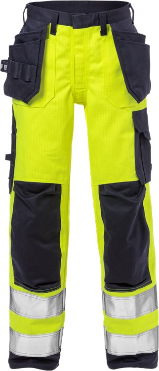 Palosuojatut High Vis rakentajan housut naisten lk 2 2589 FLAM