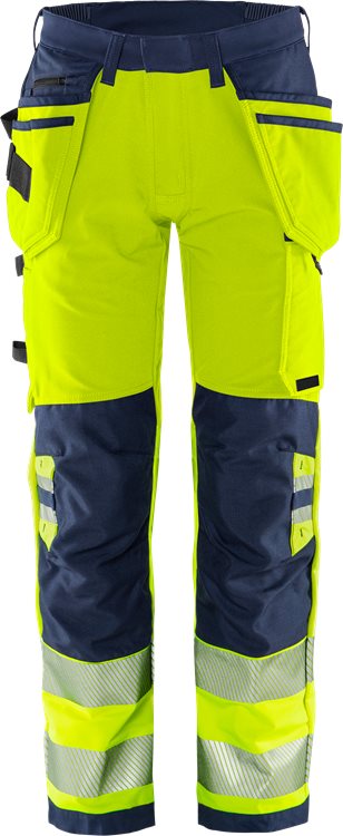 High vis Green rakentajan stretch housut lk 2 2644 GSTP